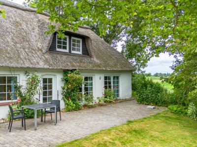 Authentisches Nordseeflair – Reetdachkate mit Naturpanorama auf dem Sommerdeich