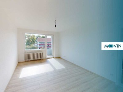 FRISCH SANIERT: Lichtdurchflutete 2-Zimmer-Wohnung mit BALKON und EBK