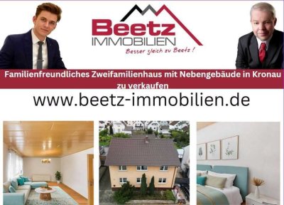 Familienfreundliches Haus mit 2 Wohnungen & Nebengebäude in  Kronau zu verkaufen