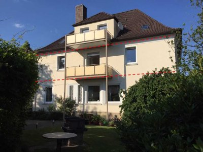 3 Zi-Wg. in südwest-Gartenlage mit gr. Balkon / EBK / Carport