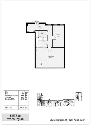 Exklusive 2-Zimmer-EG-Wohnung mit Balkon und EBK in Reinickendorf, Berlin