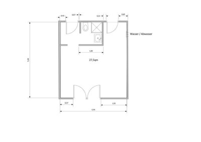 Helle, gepflegte 1-Zimmer-EG-Wohnung mit Terrasse in Gaienhofen