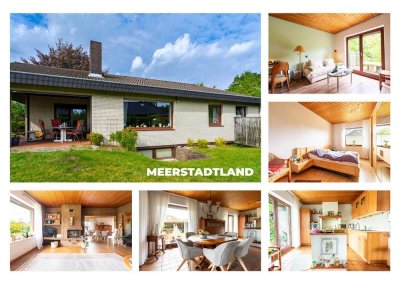 Bungalow auf ca. 1500 m² großem Grundstück in Fockbek: Sauna, Kamin & Energieklasse B