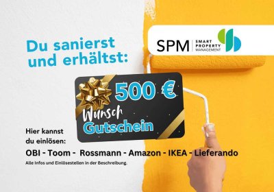 Jetzt renovieren und doppelt freuen – mit Geschenk von uns!