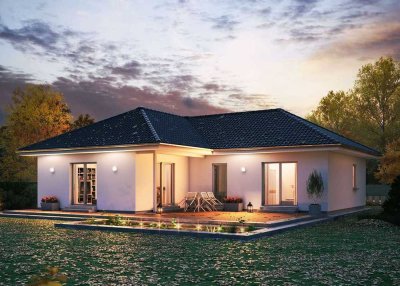 eigener Bungalow mit kleiner überdachter Terrasse - inkl. Baugrundstück !!