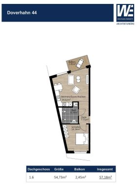 Praktische Zweizimmerwohnung! ( 2 OG. Links )