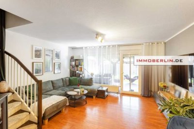 IMMOBERLIN.DE - Top-Familienlage! Sehr ansprechendes Reihenendhaus mit Südgarten & zwei Pkw-Stellplä