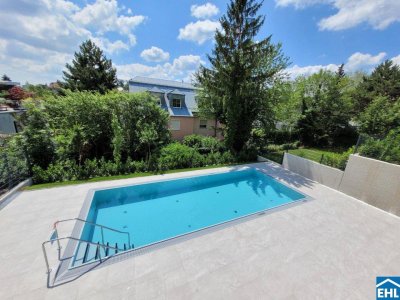 3-Zimmerwohnung mit Pool &amp; Eigengarten!