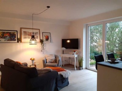 Wohnen am See – vollständig eingerichtet – 2 Zimmer, Küche, Bad, Terrasse
