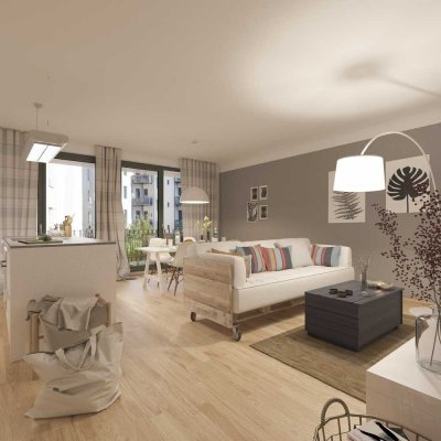 *Erstbezug Neubau KfW 40 Plus* - Lage im Hinterhaus mit großem Balkon & Tageslichtbad