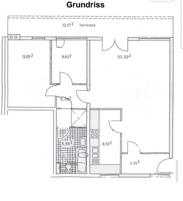 Gut geschnittene, gepflegte 2,5-Zimmer-Erdgeschosswohnung mit Terrasse