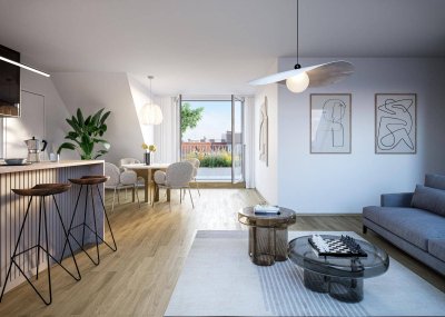 Balkon und Terrasse! 2-Zimmer-Wohnung an der Alten Donau | optimaler Grundriss