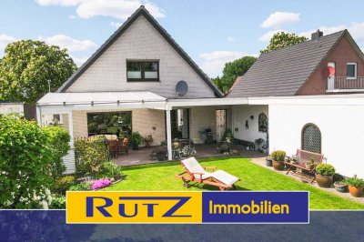 Delmenhorst-Adelheide | Schönes Einfamilienhaus mit gepflegtem Garten und überdachter Terrasse