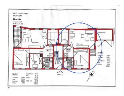 2-Zimmer EG-Wohnung Gartenlage ggü. Wasserschloss (Hain) Stadtmitte