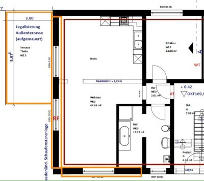 2-Zimmer-Erdgeschosswohnung mit großer Terrasse in Gummersbach-Dieringhausen zu vermieten