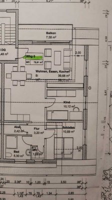 Schöne 3-Zimmer-Wohnung im DG in Ettenkirch