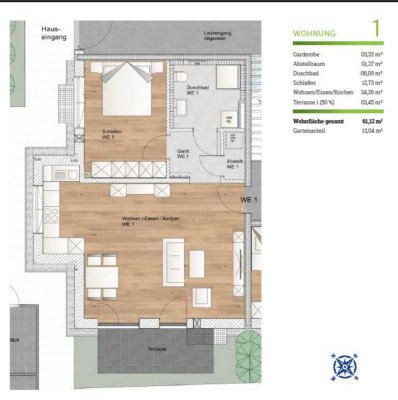 PREISREDUZIERUNG: Charmante, einladende und helle Terrassenwohnung. Kurzfristig verfügbar.
