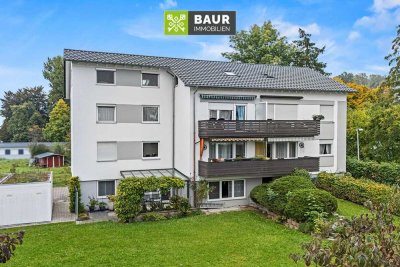 360° | Sofort frei! Gepflegte 4-Zi-Hanggeschosswohnung mit Terrasse und Garage im Ravensburger Süden