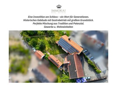 Charmantes Ensemble am Schloss – Gastronomie verpachtet, Wohnen & Ausbauoptionen