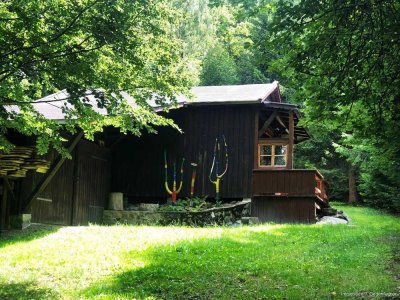 Rarität Nähe Freyung - Ferienhütte mit Bienenhaus und  Fischweiher - totale Alleinlage!!!