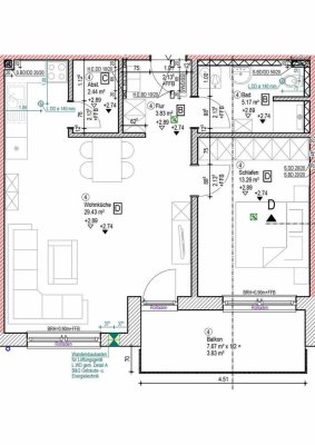 *** schöne 2 Zi-Whg mit Balkon in Ergoldsbach TOP LAGE ***