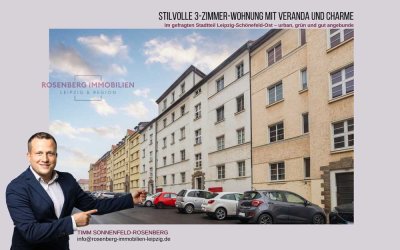 Attraktive 3-Zimmer-Wohnung mit Veranda im beliebten Leipzig-Nordost