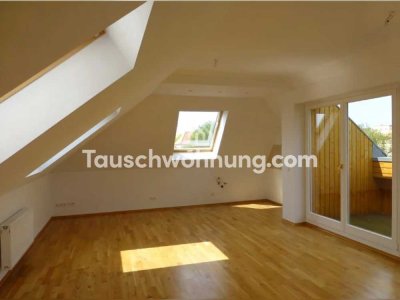 Tauschwohnung: Gemütliche 2-Zimmer-Dachgeschosswohnung mit Loggia