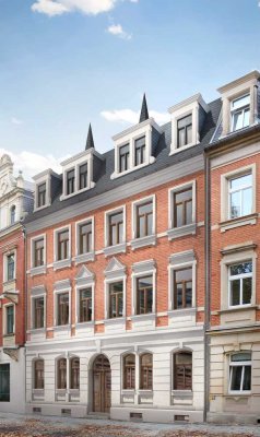 Sanierte 2-Zimmer-Wohnung mit Balkon im Hochparterre – Pirnaer Innenstadt