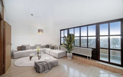 GEORGI: Sonnige Dachgeschosswohnung mit großem Südbalkon – perfekt für Singles & Paare