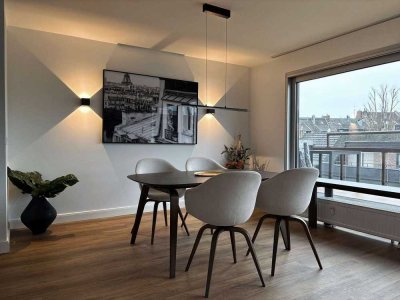 Penthouse komplett  möbliert mit  Dachterrasse