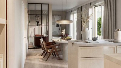 Mehr Wohnglück geht nicht: Lichtdurchflutete 2-Zimmer-Wohnung mit Süd-Loggia, moderne Ausstattung