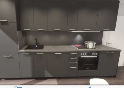 Erstbezug komplett sanierte, teilmöblierte Wohnung, auch geeignet als WG oder Firmenwohnung
