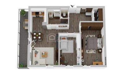 Seniorenwohnungen mit +PLUS+ in wunderbarer Grünruhelage / Top 1 - 1.OG - 71 m² - 3 Zimmer – Balkon - Garage / Bezug 2026