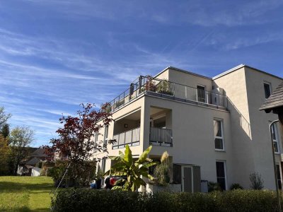 Helle 3-Zimmer-Wohnung (93 m²) mit Balkon am Ortsrand von Baindt