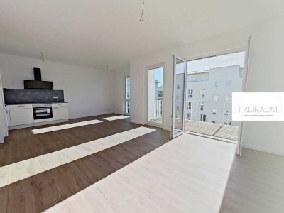 EIN NEUER LEBENSRAUM: Weitläufige 3-Zimmer-Wohnung mit BALKON und EBK im Weißenseer Neubauquartie...