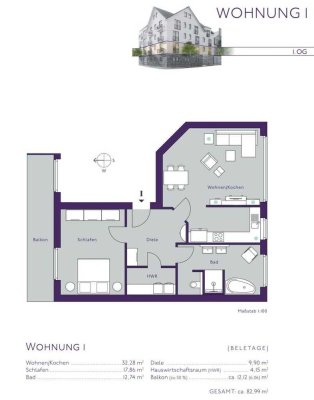 Geschmackvolle, neuwertige 2-Raum-Wohnung mit gehobener Innenausstattung mit EBK in Bremerhaven