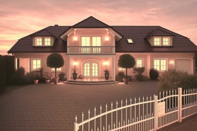 Repräsentative Villa mit uneinsehbarem Außenbereich, Pool sowie Ausbaupotential f. Gewerbehalle