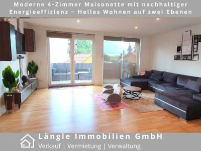 Moderne 4-Zimmer Maisonette mit nachhaltiger Energieeffizienz – Helles Wohnen auf zwei Ebenen