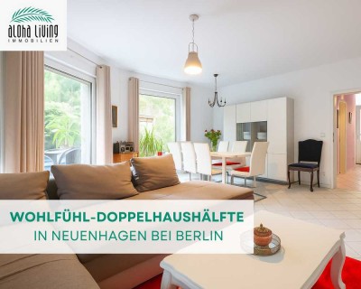 Familienglück auf drei Ebenen mit Garten: Wohlfühl-Doppelhaushälfte in Neuenhagen bei Berlin