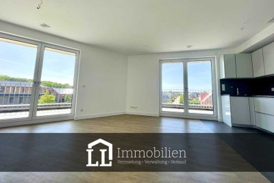 PENTHOUSE: 2 Zimmer, umlaufende Dachterrasse, Aufzug & Tiefgarage.