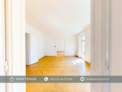 Altbaujuwel mit 117 m² &amp; Süd-Balkon – Helle Wohnung mit Weitblick über Wien - PROVISIONSFREI