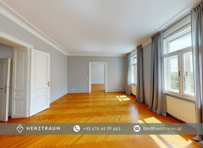 Stilvolle Erkerwohnung mit Fernsicht – 124 m² Altbau im 19. Bezirk – PROVISIONSFREI