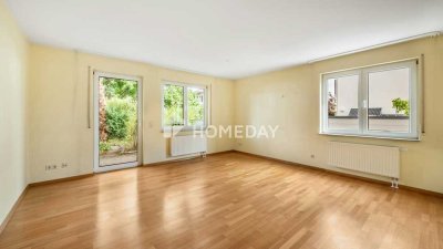 Attraktive 3-Zimmer-Erdgeschosswohnung mit Westterrasse und Gartenanteil