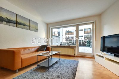 MÖBLIERT - EIN GUTER START - 1-Zimmer-Wohnung mit kleiner Terrasse