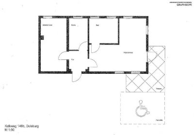 Barrierefrei wohnen mit Terasse und Parkplatz - Gemütliche 2-Zimmer-Wohnung in Duisburg-Wedau!