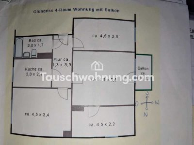 Tauschwohnung: Genossenschaftswohnung (lipsia) * super zentral * Familie