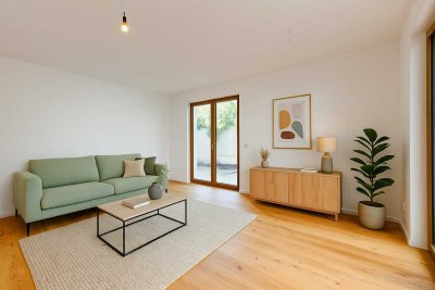 Charmante Zwei-Zimmer-Wohnung mit Terrasse und Garten