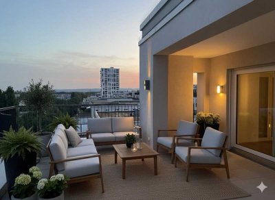 Frankfurt: fantastisches  Penthouse, perfekter Fernblick