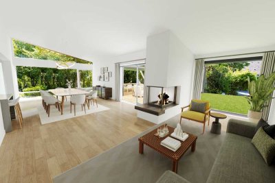 ❖ Harmonie von Indoor & Outdoor ❖ Jahreszeitenzauber im Split-Level-Architektenhaus