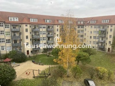 Tauschwohnung: 4-Raum-Whg im sanierten Altbau mit Balkon 3.OG